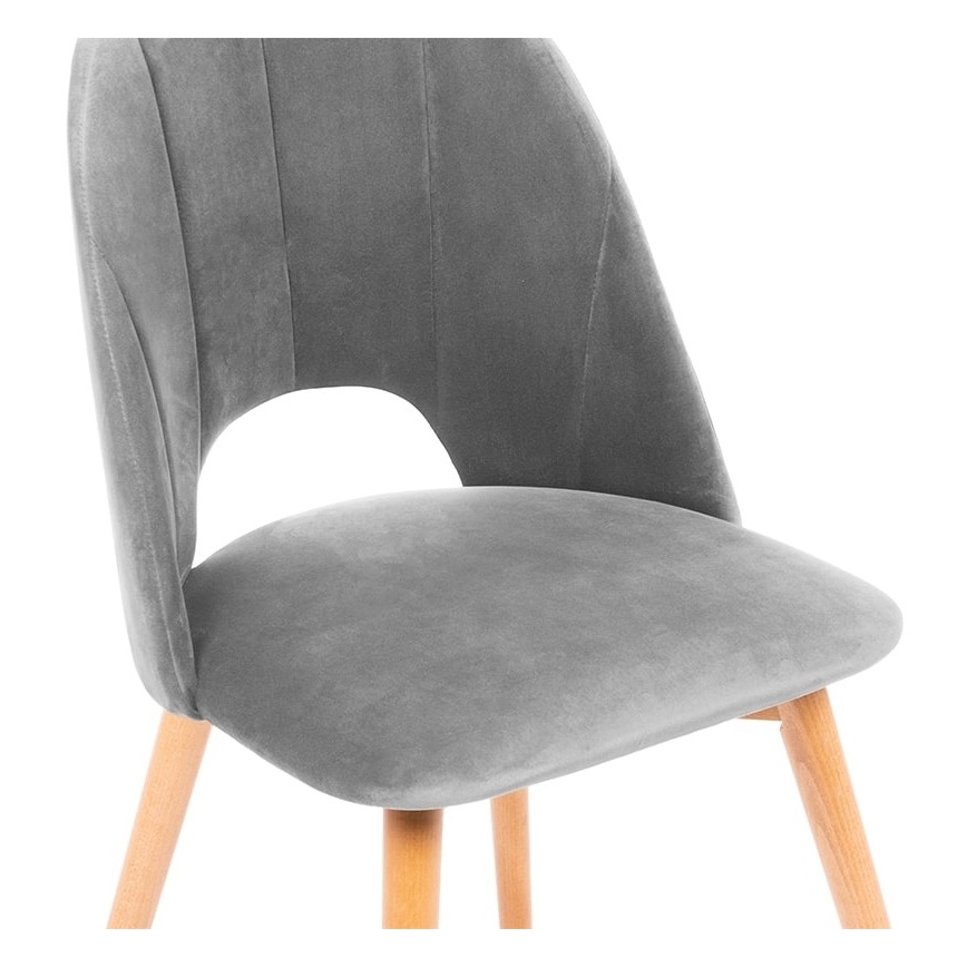 Dining chair TINO 86x48 cm grey/light oak