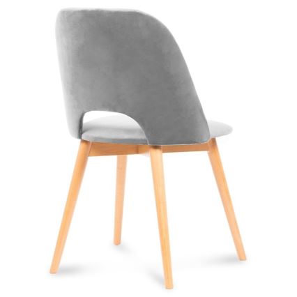 Dining chair TINO 86x48 cm grey/light oak