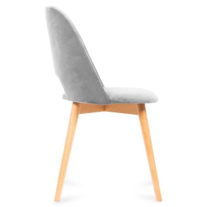 Dining chair TINO 86x48 cm grey/light oak