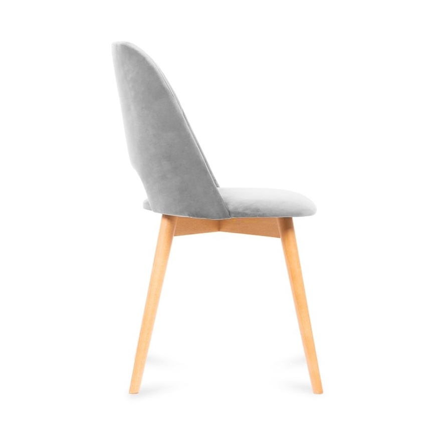 Dining chair TINO 86x48 cm grey/light oak
