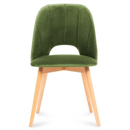 Dining chair TINO 86x48 cm light green/light oak