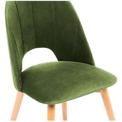 Dining chair TINO 86x48 cm light green/light oak