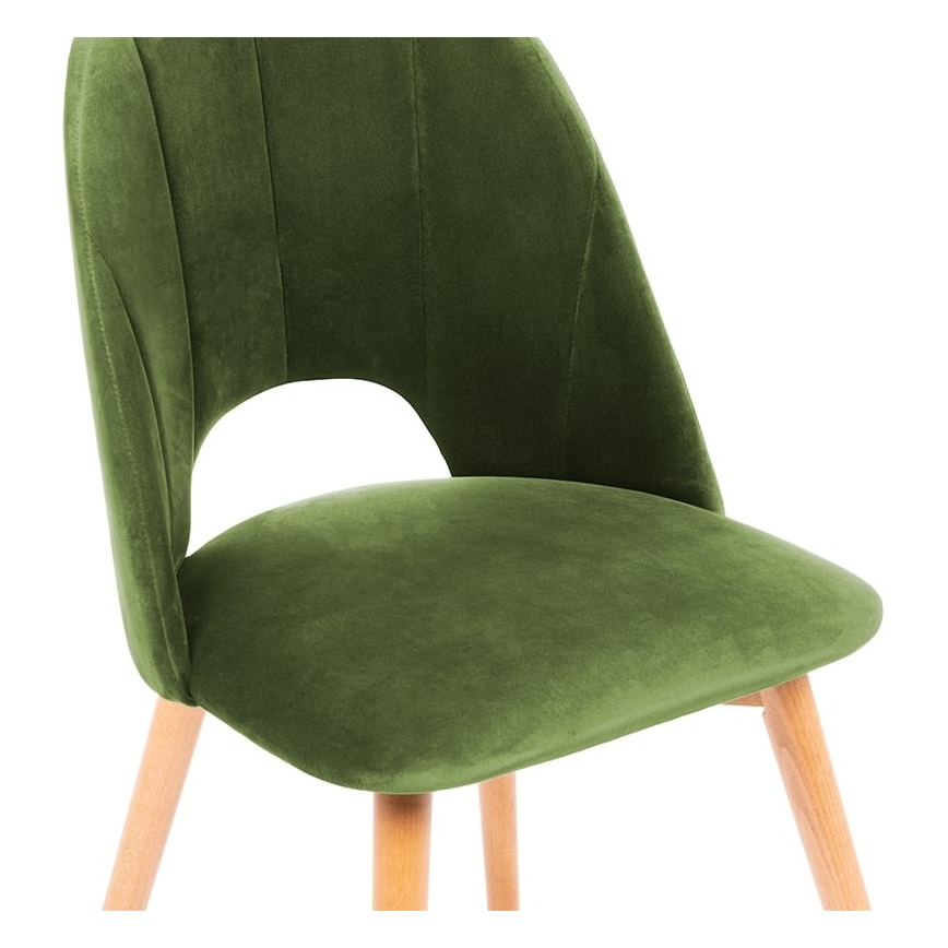 Dining chair TINO 86x48 cm light green/light oak