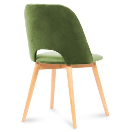 Dining chair TINO 86x48 cm light green/light oak