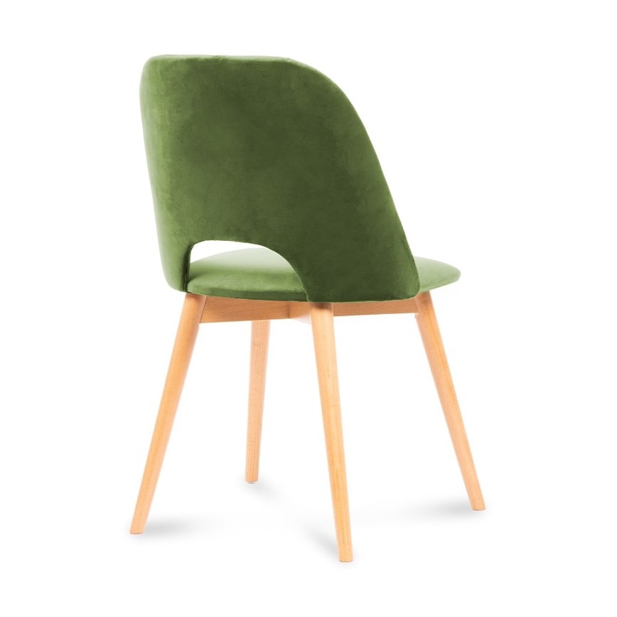 Dining chair TINO 86x48 cm light green/light oak