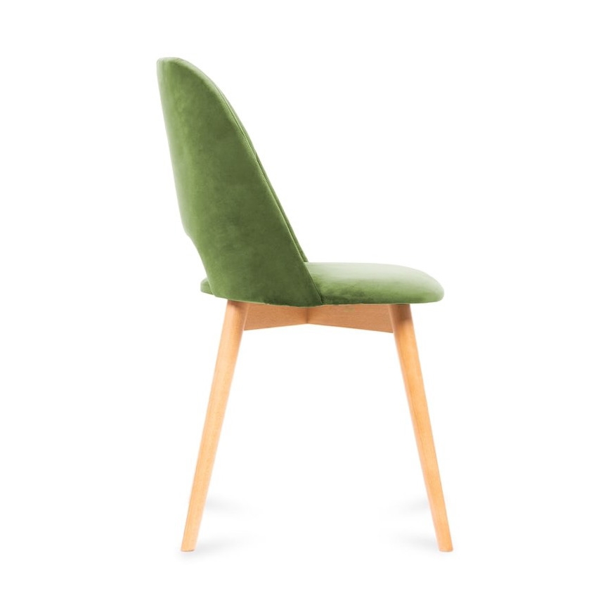 Dining chair TINO 86x48 cm light green/light oak