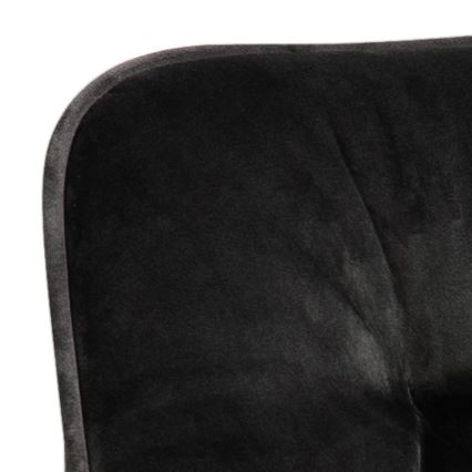 Dining chair with armrests AYLIN 1 pc black