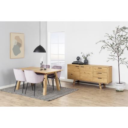 Dining chair with armrests AYLIN 1 pc pink