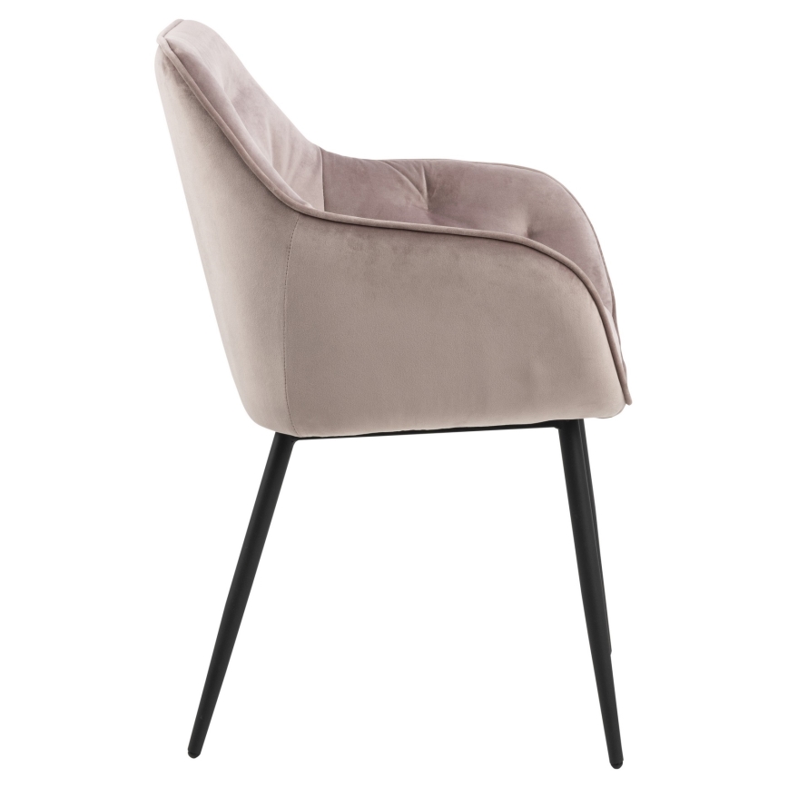 Dining chair with armrests AYLIN 1 pc pink