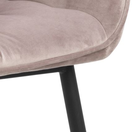 Dining chair with armrests AYLIN 1 pc pink