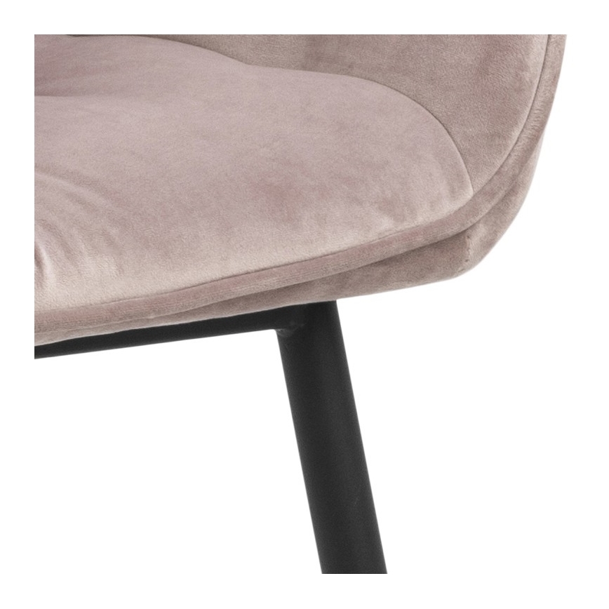 Dining chair with armrests AYLIN 1 pc pink