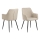 Dining chair with armrests TANYA 1 pc beige