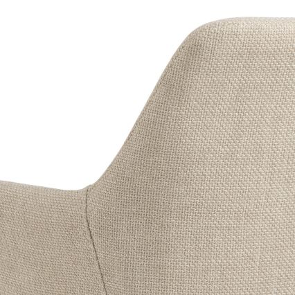 Dining chair with armrests TANYA 1 pc beige