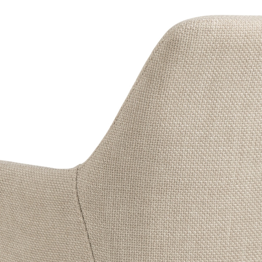 Dining chair with armrests TANYA 1 pc beige