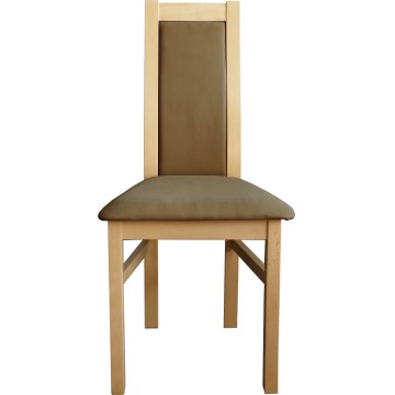 Dining chair ZOE beech/brown