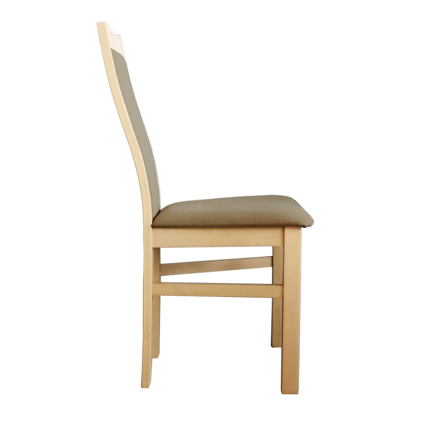 Dining chair ZOE beech/brown