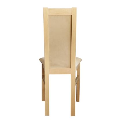 Dining chair ZOE beech/creamy