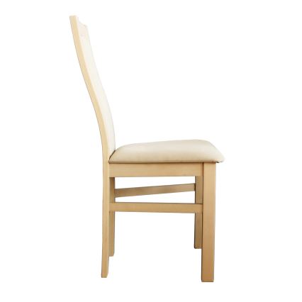 Dining chair ZOE beech/creamy