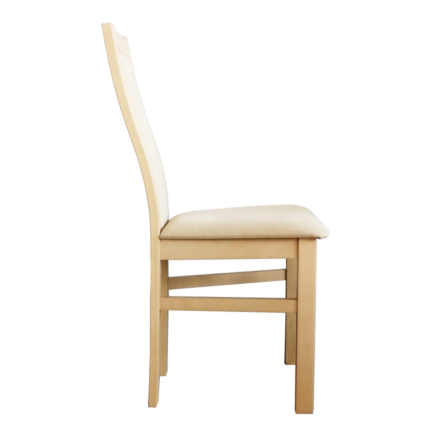 Dining chair ZOE beech/creamy