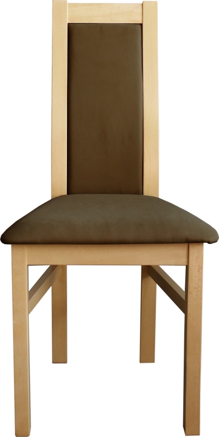 Dining chair ZOE beech/dark brown