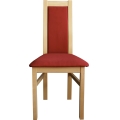 Dining chair ZOE beech/red