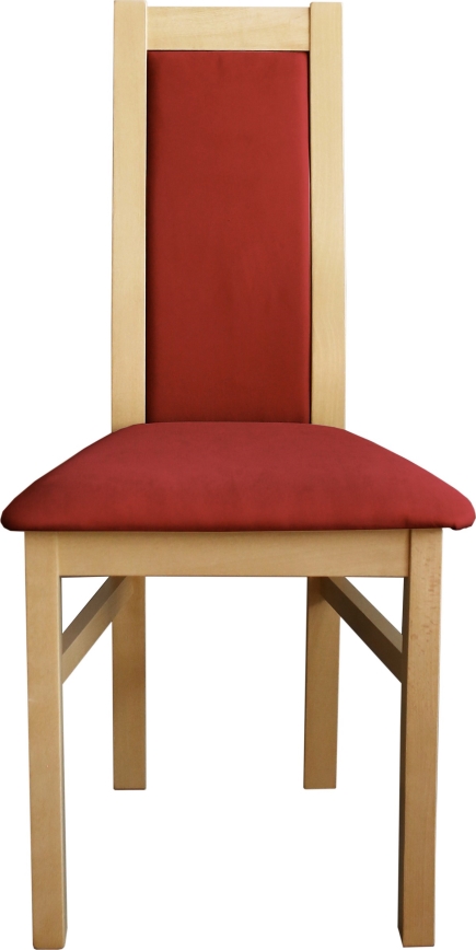 Dining chair ZOE beech/red