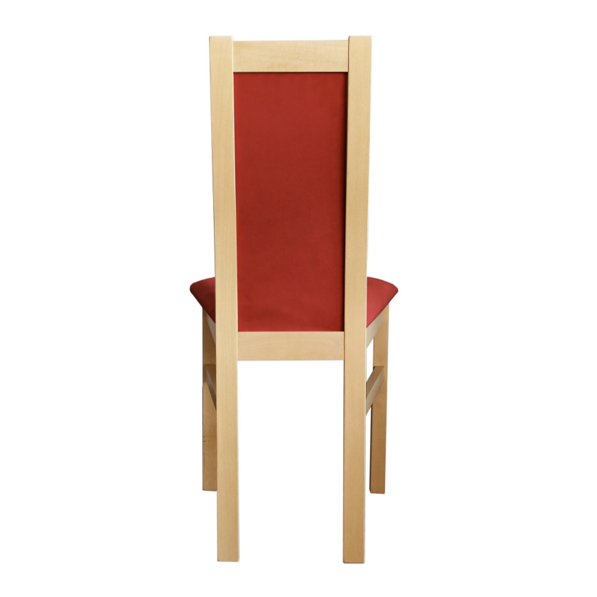 Dining chair ZOE beech/red