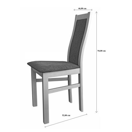 Dining chair ZOE beech/red