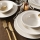 Dining set 18 pcs white/porcelain