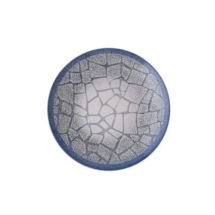 Dining set 24 pcs blue/porcelain