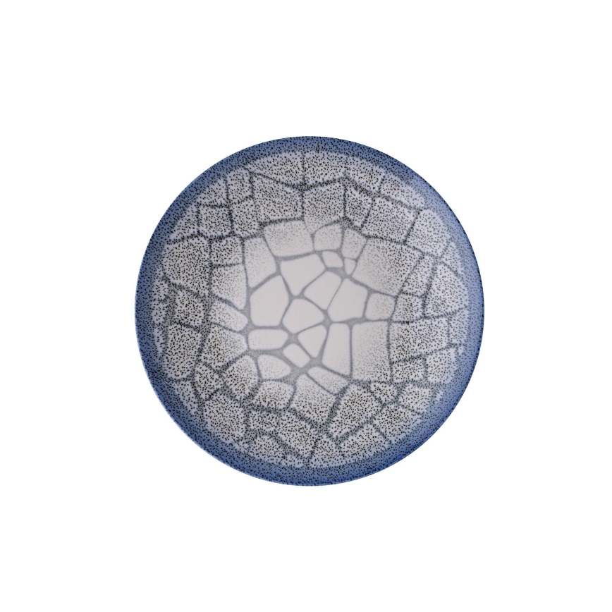 Dining set 24 pcs blue/porcelain