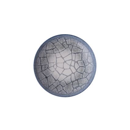 Dining set 24 pcs blue/porcelain