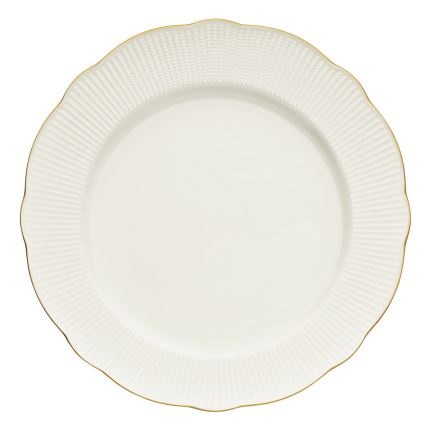 Dining set 26 pcs white/gold/porcelain