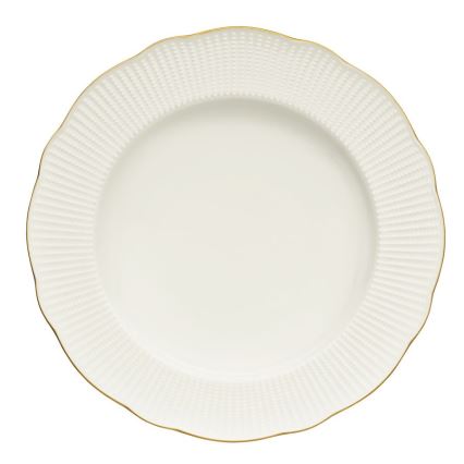Dining set 26 pcs white/gold/porcelain