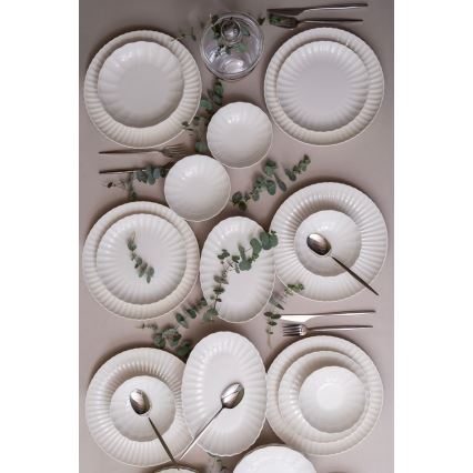 Dining set 52 pcs white/porcelain