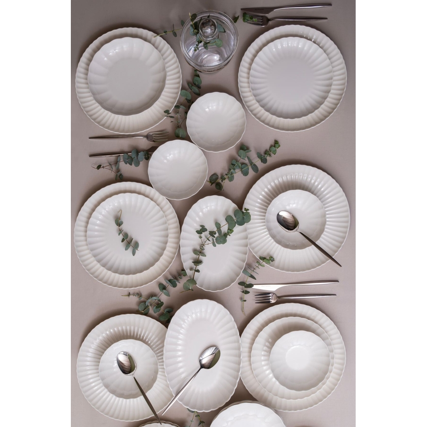 Dining set 52 pcs white/porcelain