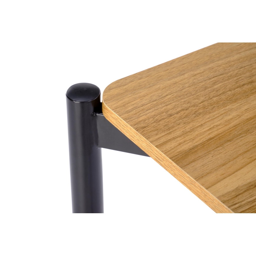 Dining set NANDO 84x54 cm gray/brown/black