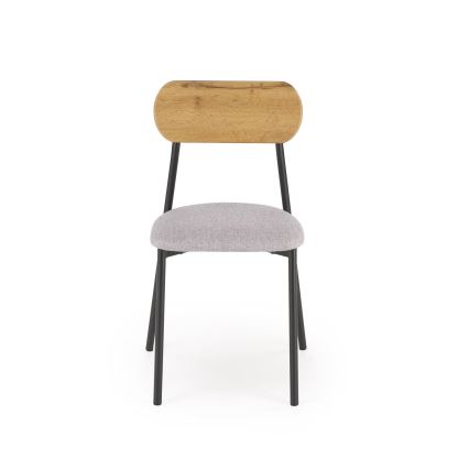 Dining set NANDO 84x54 cm gray/brown/black