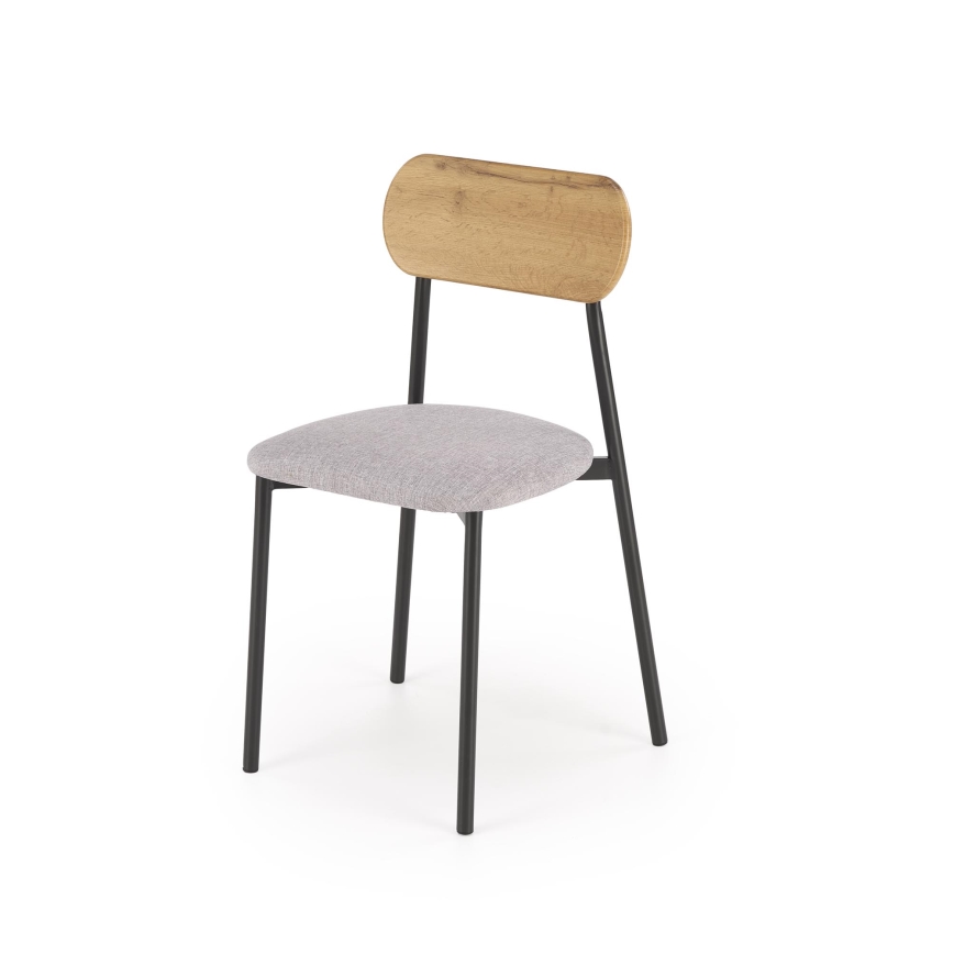 Dining set NANDO 84x54 cm gray/brown/black