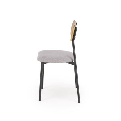 Dining set NANDO 84x54 cm gray/brown/black