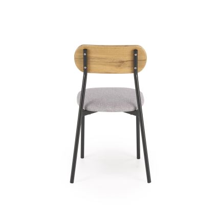 Dining set NANDO 84x54 cm gray/brown/black