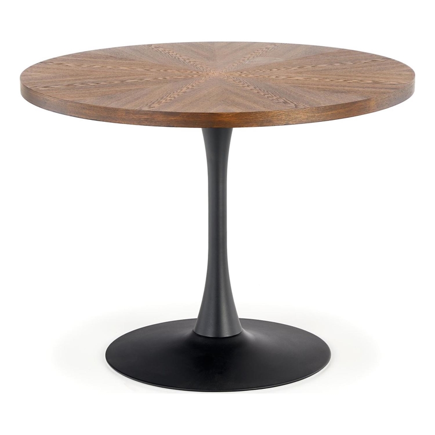 Dining table CARMELO 75x100 cm black/brown