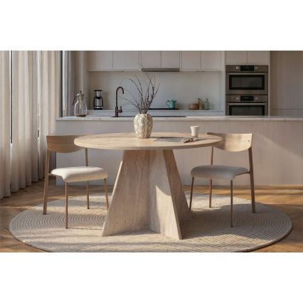 Dining table MATIN, Ø 120 cm, Beige