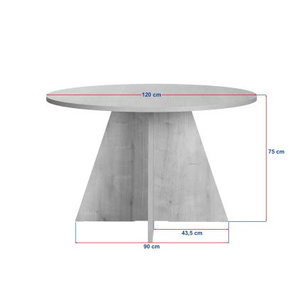 Dining table MATIN, Ø 120 cm, Beige