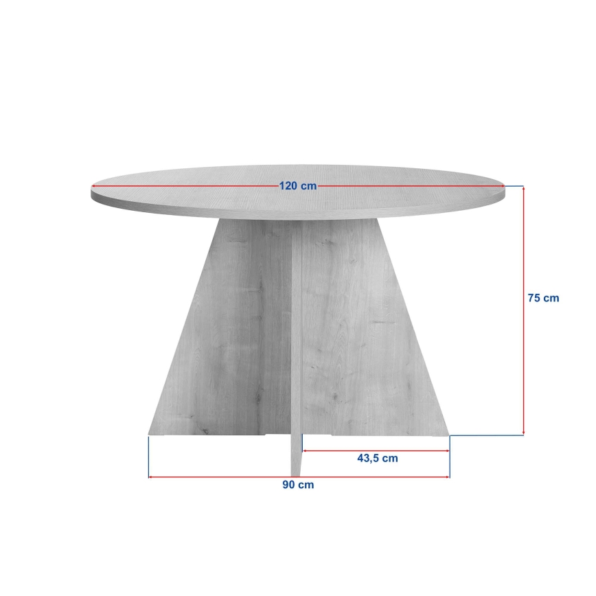 Dining table MATIN, Ø 120 cm, Beige