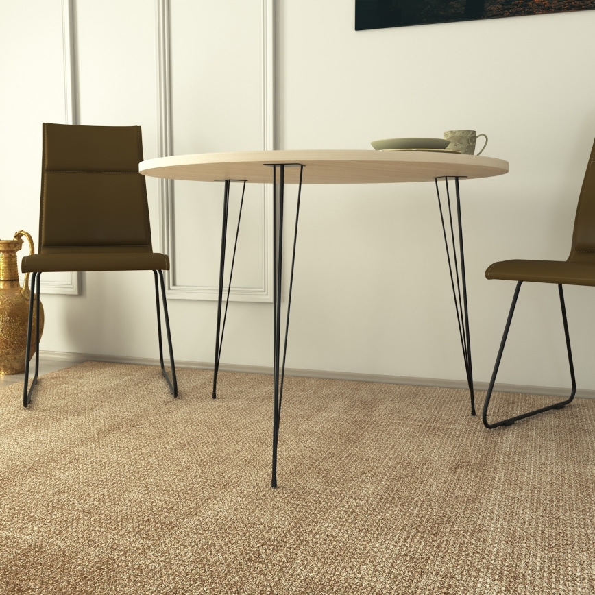 Dining table SANDALF 75x90 cm beige/black