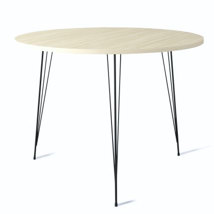 Dining table SANDALF 75x90 cm beige/black