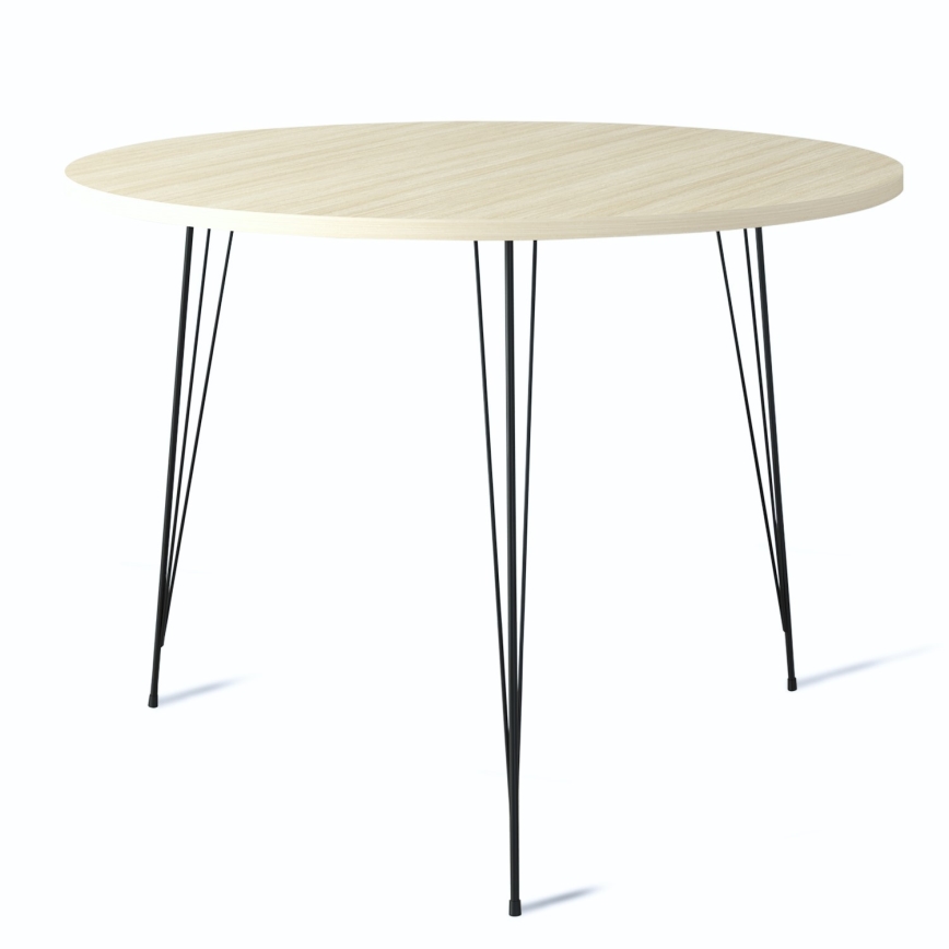 Dining table SANDALF 75x90 cm beige/black