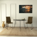 Dining table SANDALF 75x90 cm black
