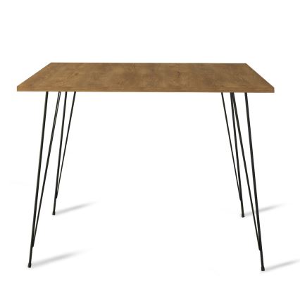 Dining table SANDALF 75x90 cm brown/black
